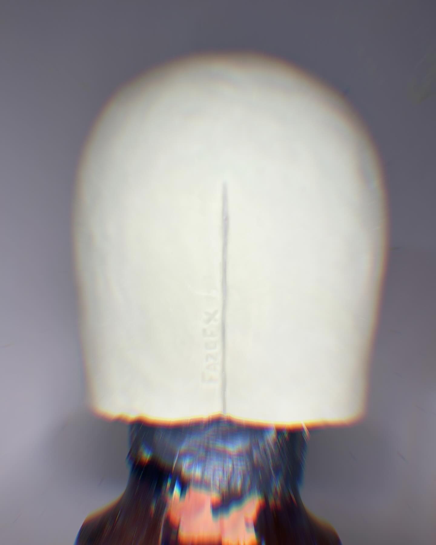 Blank Tyco-style dummy mask, back view