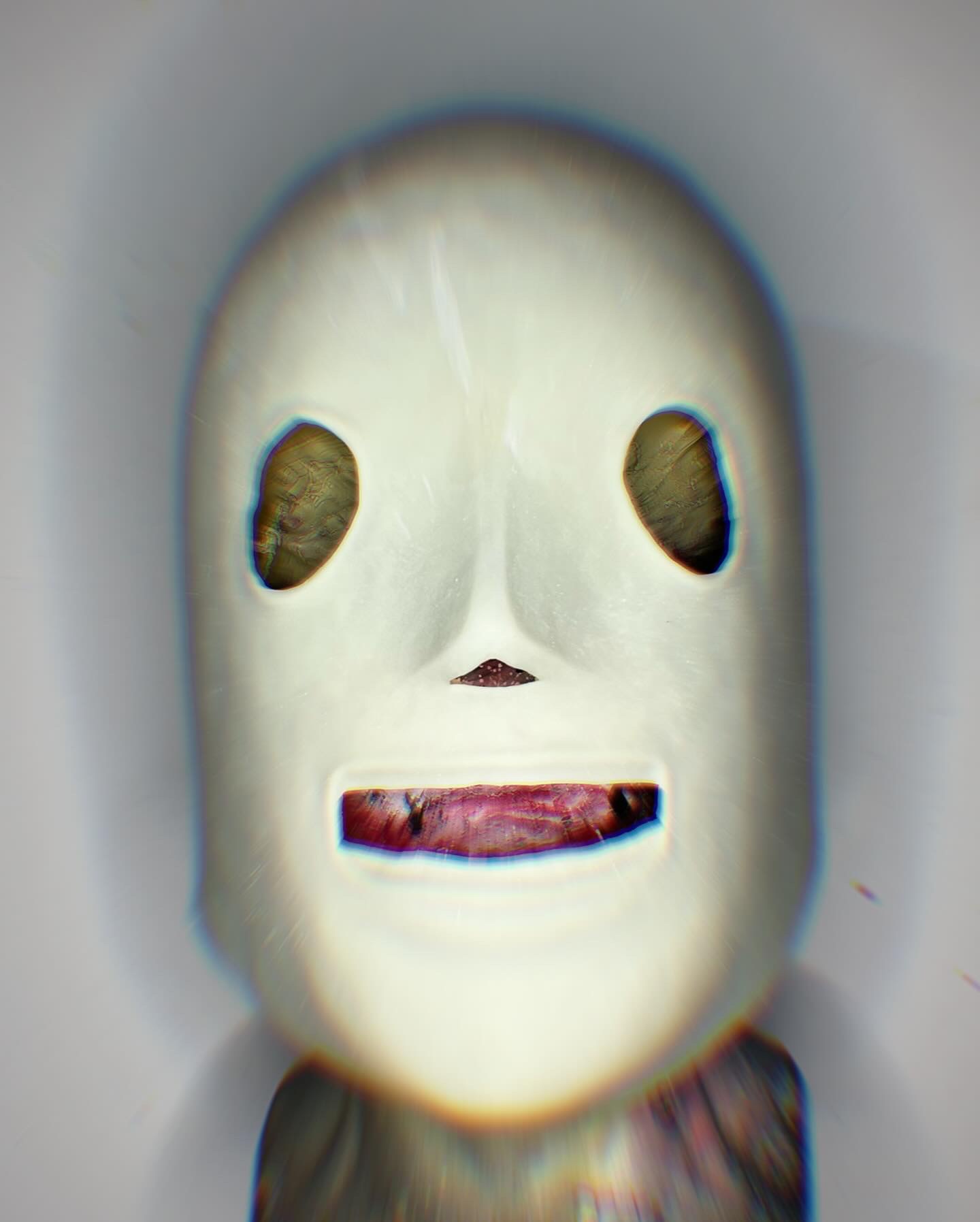 Blank Tyco-style dummy mask, front view